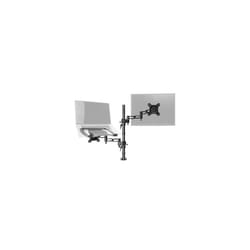 Duronic DM35L1X1 Single LCD LED Desk 13'-27' Mount Arm Monitor Laptop Stand Bracket with Adjustibility (Tilt Â±15Â°|Swivel 180Â°|Rotate 360Â°)