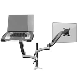 Duronic DM65L1X1 Dual Monitor Stand for 15-27