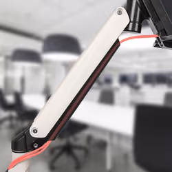 Duronic DM1K1X2 monitor mount / stand 61 cm (24") Desk Black, White