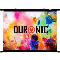 Duronic BPS50/43 Simple Bar Wall Mountable HD Projection Screen for | School | Theatre | Cinema | Home Projector Screen â 5 ...