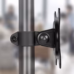 Duronic DM15 DM25 VESA Head, Universal Mounting Head to Use with Any Duronic Desk Mount Pole, PC Computer Screen Bracket, Rotates & Tilts, VESA 75/100
