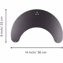 Duronic DM25D Stand for Pole, Freestanding Monitor Base, Alternative Installation Solution to Clamp or Grommet, For Duronic DM15 DM25 DM35 DM453 Poles