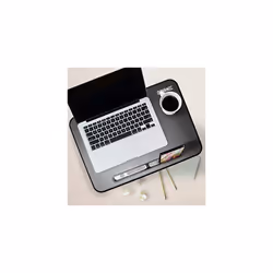 Duronic Monitor Stand Riser DM055 | Laptop and Screen Stand for Desktop | Black Wooden | Support for a TV or PC Computer Monitor | Ergonomic Offi