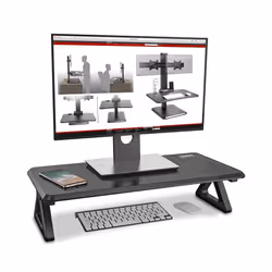 Duronic DM06-1 Monitor Stand Riser 63x30cm, Laptop and Screen Stand for Desktop, For TV or PC Computer Monitor, 10kg Capacity ...