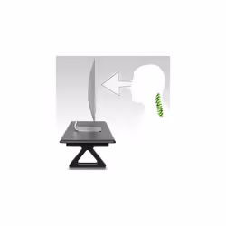 Duronic Monitor Stand Riser DM06-2 | Laptop and Screen Stand for Desktop | Black MDF | Support for a TV Screen or PC Computer Monitor | Ergonomic
