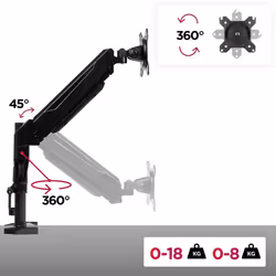 Duronic DMG51X2 Single Monitor Stand for One 15-27