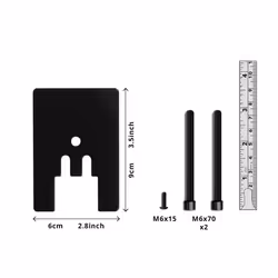 Duronic DM-GR-03 Grommet 3, Adaptor for Fixing Monitor Arm Bracket via a Hole in the Desk, Compatible with Duronic DMG5X1 & DMG52 Models Only (Black)