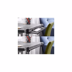 Duronic Keyboard Platform DKTPX1 | Under Desk Drawer for Keyboard and Mouse | Clamp On Keyboard Tray | Ergonomic Workstation Solution | Sliding P