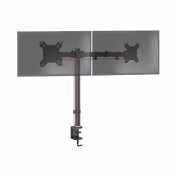 Duronic DM152 Dual Monitor Stand for Two 13-27â PC Screens Up to 8KG, VESA Bracket, Ergonomic Arm, Adjustable Height/Tilt/S ...