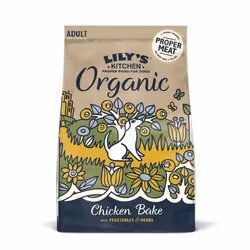 Lily's Kitchen Organic Chicken & Vegetable Dry Food, Adult, Chicken, 1 kg