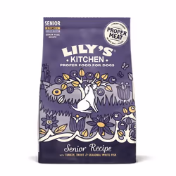 Lily's Kitchen Turkey & Trout Dry Food for Senior Dogs, Adult, Trout, Turkey, Whitefish, 1 kg