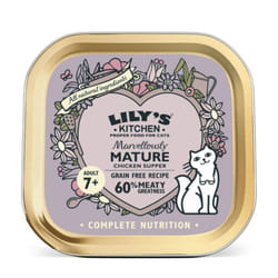 Lily's Kitchen Wet Cat Tray Marvelously Mature Chicken Supper 85g (Pack of 19)