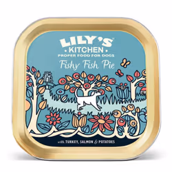 Lily's Kitchen Wet Dog Tray Fishy Fish Pie 150g (Pack of 10)