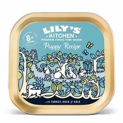 Lily's Kitchen Wet Dog Tray Puppy Recipe Turkey & Duck 150g (Pack of 10)