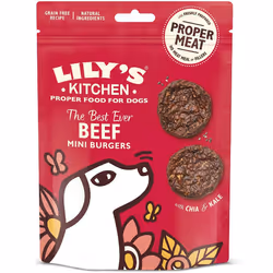 Lily's Kitchen Dog Treats The Best Ever Beef Mini Burgers (8 x 70 g)
