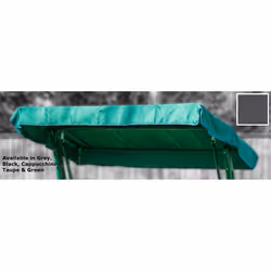 Swing Chair Canopy Replacement 2 & 3 Seater Cover - 2 Seater, Grey