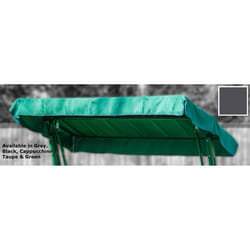 Swing Chair Canopy Replacement 2 & 3 Seater Cover - 3 Seater, Grey