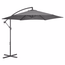 3m Cantilever Parasol Garden Banana Hanging - Grey