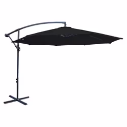 3m Cantilever Parasol Garden Banana Hanging - Black