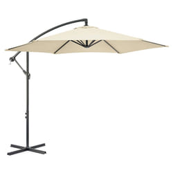 3m Cantilever Parasol Garden Banana Hanging - Natural