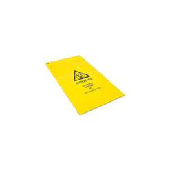 Clinical Waste Sack With Adhesive Strip To Identify And Highlight Hazardous Waste Color Yellow 30cm x 20cm Lenght x Width Pack of 50