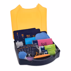 Reliance Medical Burn First Aid Kit in Orange Compact Aura Box