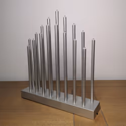 29cm Tall Battery Operated Candle Bridge with 6 Hour Timer & 17 LEDs - Silver