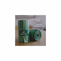 Beco Strong & Large Poop Bags - 540 Bags (36 Rolls of 15) - Unscented - Dispenser Compatible Dog Poo Bags Green, BBG-540