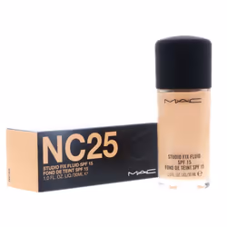 MAC- STUDIO FIX FLUID SPF15 FOUNDATION -LIQUID-30ML ""NC25"" BOXED