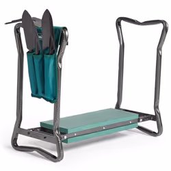 Garden Kneeler Seat with Handles and Tool Set â Folding, Lightweight, Portable, 2 in 1 Design Kneeler and Chair â Soft Fo ...