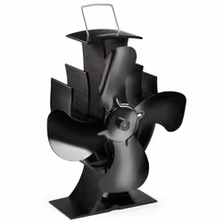 Stove Fan â Log Burner Fire Fan for Wood Burning Stoves, Fireplaces, Stove Heaters â 4 Blades, Silent Operation, Eco Frie ...