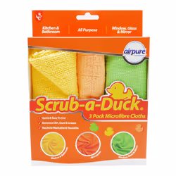 Airpure Scrub-A-Duck Microfibre Cloths 3 Pack