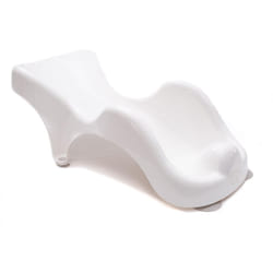 WarmWave Baby Bath Support Seat - Suitable from Newborn - with Anti-Slip Suction Cups 0-6 Months - White