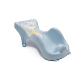 WarmWave Baby Bath Support Seat - Suitable from Newborn - with Anti-Slip Suction Cups 0-6 Months - Blue