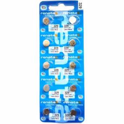 Renata 329 Watch Battery Pack of 10