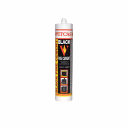 310ml Black Fire Cement, Excellent Adhesion, Fire Resistant up to 1250C, For Patching and Repairing Fireplaces, Stoves, Boile ...