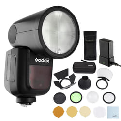 Godox V1 Flash with AK-R1 Accessory Kit - canon