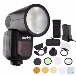 Godox V1 Flash with AK-R1 Accessory Kit - nikon