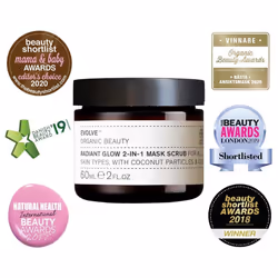 Evolve Beauty Face Mask Skin Care 2-in-1 Glow Smooths Exfoliator Scrubs 60/120ml