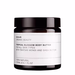 Evolve Beauty Tropical Blossom Natural Organic Body Butter Cruelty Free 120ml