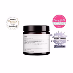 Evolve Beauty Tropical Blossom Natural Organic Body Butter Cruelty Free 120ml