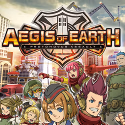 PQube Aegis of Earth Protonovus Assault, PlayStation 4, T (Teen), Physical media