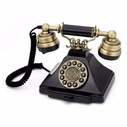 GPO Retro Duke, Analog telephone, Wired handset, Black