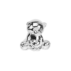 Silver plated teddy bear money box