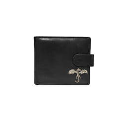 Quality black leather dragon wallet