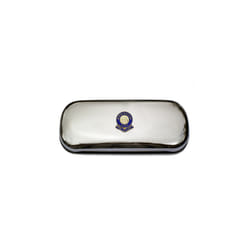 Birmingham City football club polished chrome glasses case