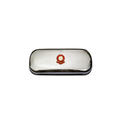 Heart of Midlothian football club polished chrome glasses case