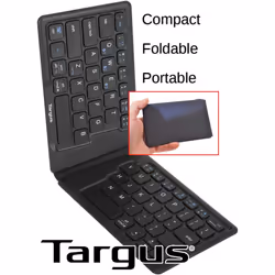 Targus Wireless Folding Keyboard With Bluetooth Model AKF003US