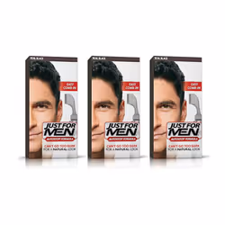 Just For Men Auto Stop Mens Hair Colouring Dye Colour BLACK A55 X3