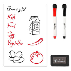 Vinsani A4 Magnetic Memo Notes Whiteboard for Home Office Task